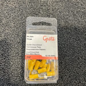 TERMINAL PLAT 12-10 GA MALE PVC PAQUET 15