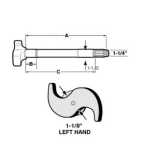 ARBRE A CAME / CAMSHAFT 1.5PO 28 SPL. 11 1/16PO
