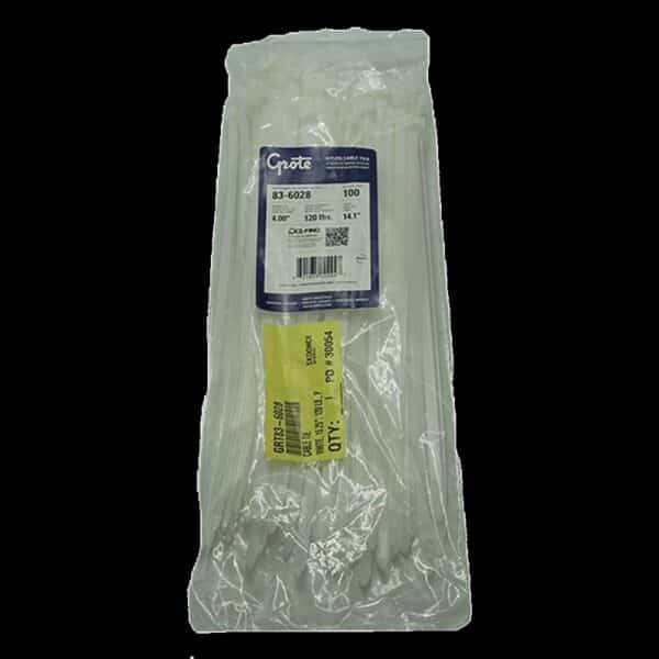 TIE WRAP/ATTACHE DE NYLON 14.20 LONG 100 UNITES