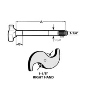 CAM DE FREINS DROIT 28 SPLINES X 11-19/32 POUCES