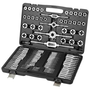 ENS. SET TAP ET DIE 116 PIECES METRIQUE + SAE