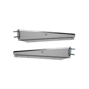 SUPPORT GARDE BOUE CHROME DROIT AVEC RESSORT PAIRE