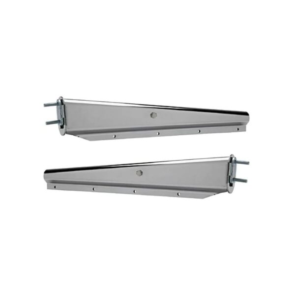 SUPPORT GARDE-BOUE CHROME DROIT AVEC RESSORT UNITAIRE