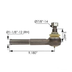 TIE ROD END DROIT / EMBOUT DE BIELLETTE