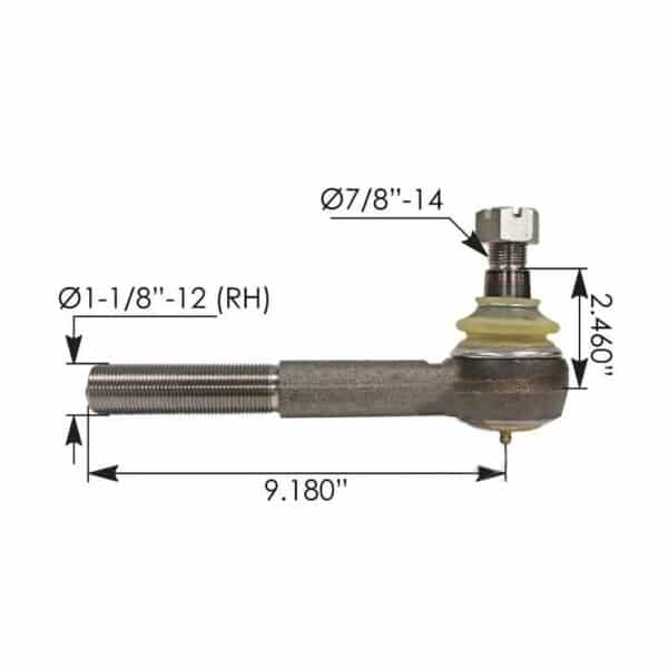 TIE ROD END DROIT / EMBOUT DE BIELLETTE