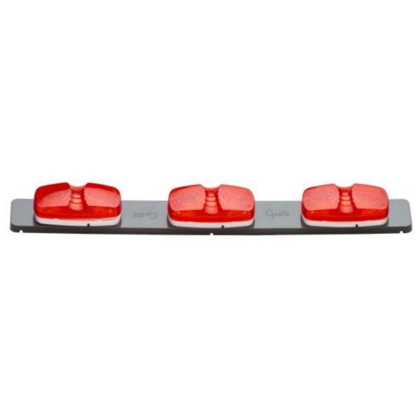 TRI-WAY/BARRE LUMIERE 18-3/8PO NOIRE 3 MARQ.RECT.ROUGES