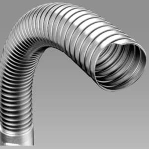 TUYAU SILENCIEUX FLEXIBLE 4 PO GALV. VENDU AU POUCES