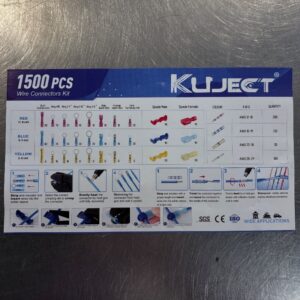 ENSEMBLE KUJECT THERMORETRACTABLES CONNECTEUR 1500 PCS