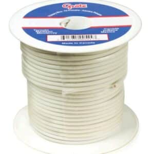 FIL ELECTRIQUE BLANC 7.5 M 18 GA