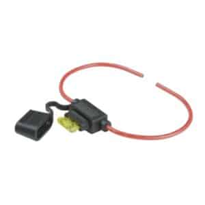 PORTE-FUSIBLE 20AMP 14GA AVEC CAP & 20 AMP FUSE