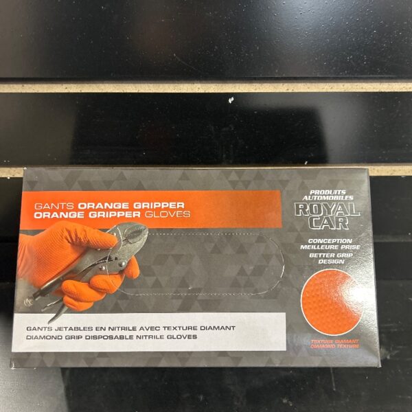 GANTS NITRILE ORANGE GRIP XX-LARGE