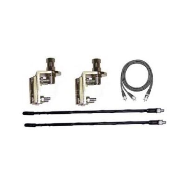 KIT ANTENNE DOUBLE 3 PIED BLANCHE