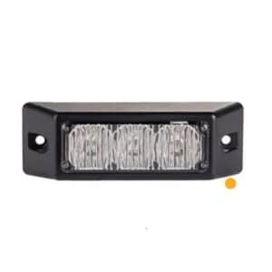 LUMIERE STROBE 4 POUCES RECTANGLE 9V-36V AMBRE
