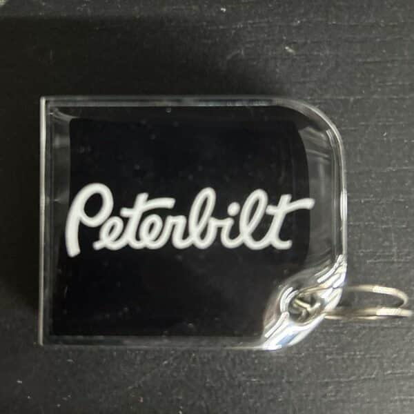 PETIT CACHE-CLE PETERBILT NOIR/CHROME