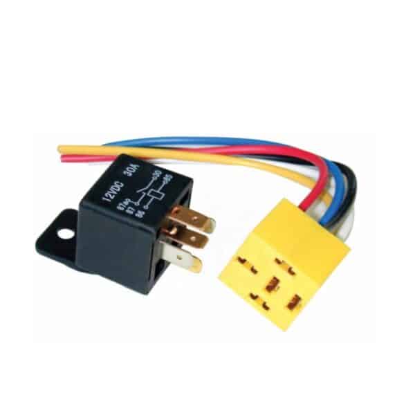 RELAY 5 PINS AVEC PRISE FEMELLE (SOCKET)