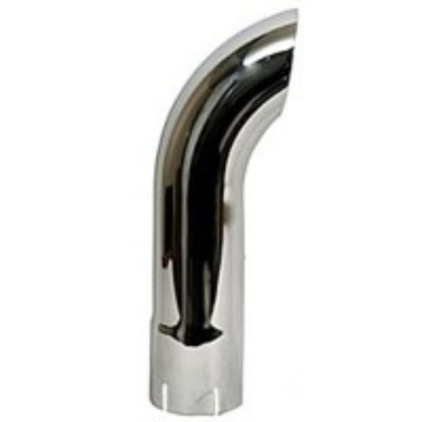 STACK PIPE 3 POUCES X 36 POUCES CHROME COURBE ID