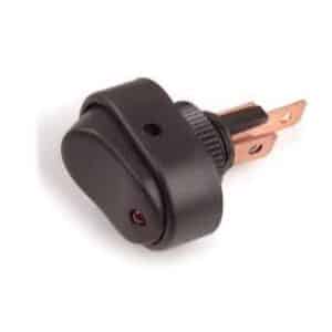 COMMUTATEUR BASCULE LED 30AMP 3 BORNES 1/2 JAUNE