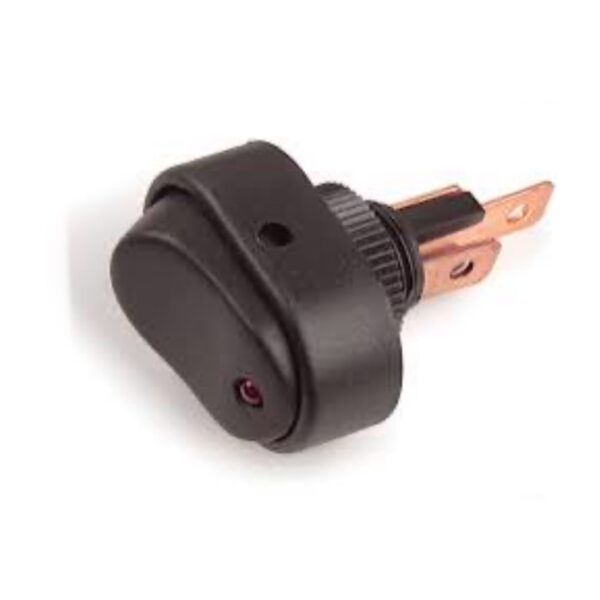 COMMUTATEUR BASCULE LED 30AMP 3 BORNES 1/2 JAUNE