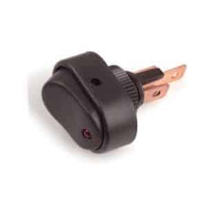 COMMUTATEUR BASCULE LED 30AMP 3 BORNES 1/2 VERT