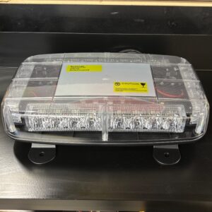 STROBE 12 PO AMBRE W/BRACKET MONTAGE  (LENS TRANSPARENTE)