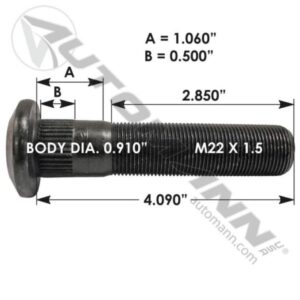 STUD DE ROUE 4 POUCES R0010215