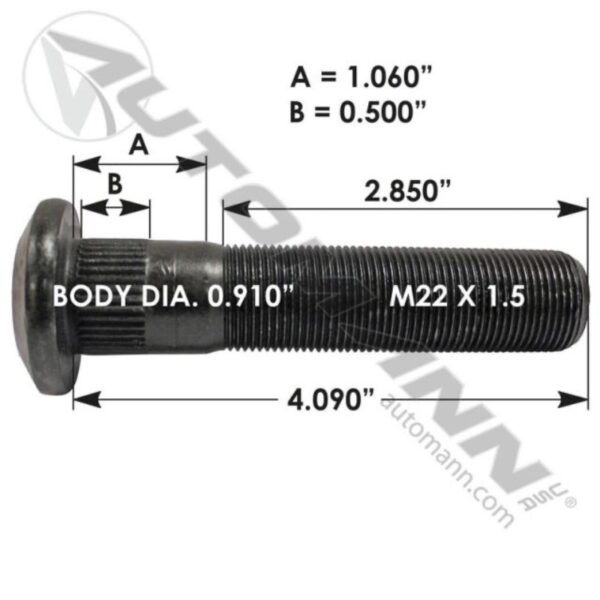 STUD DE ROUE 4 POUCES R0010215