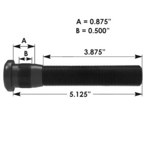STUD DE ROUE E8980 M22 X 1.5