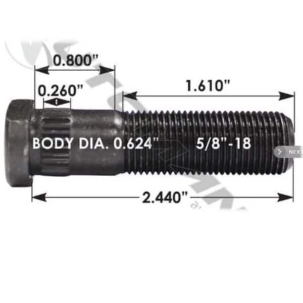 STUD DE ROUES R005612L