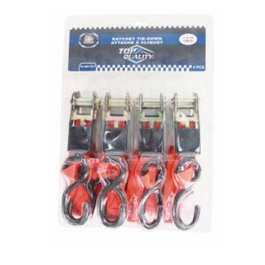 SANGLE RATCHET 1" X 15 PIEDS 1300LBS PAQUET 4