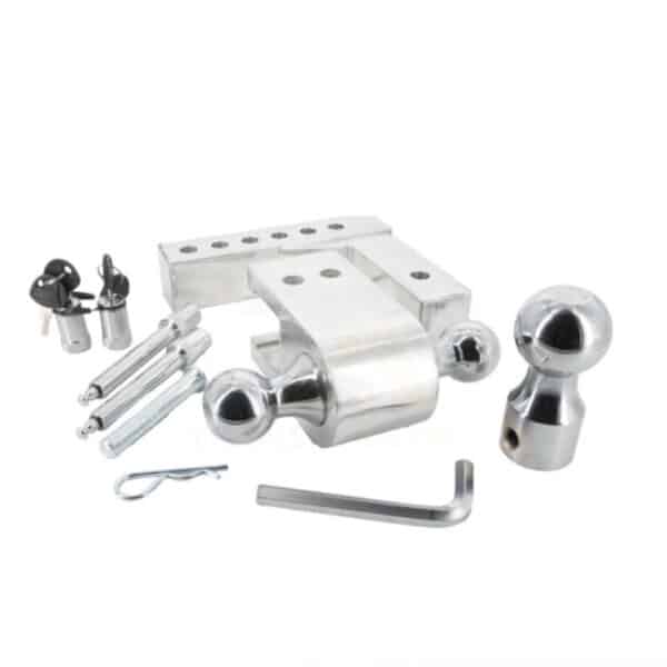 BARRE AJUSTABLE REMORQUAGE 3 BOULES  ALUMINIUM