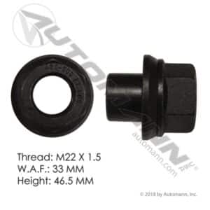CENTER NUT M22X1.5 EPAULEMENT 19MM NOIX DE ROUE POUR CENTR