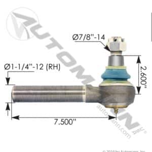 TIE ROD END DROITE EMBOUT BIEILLETTE DE DIRECITON